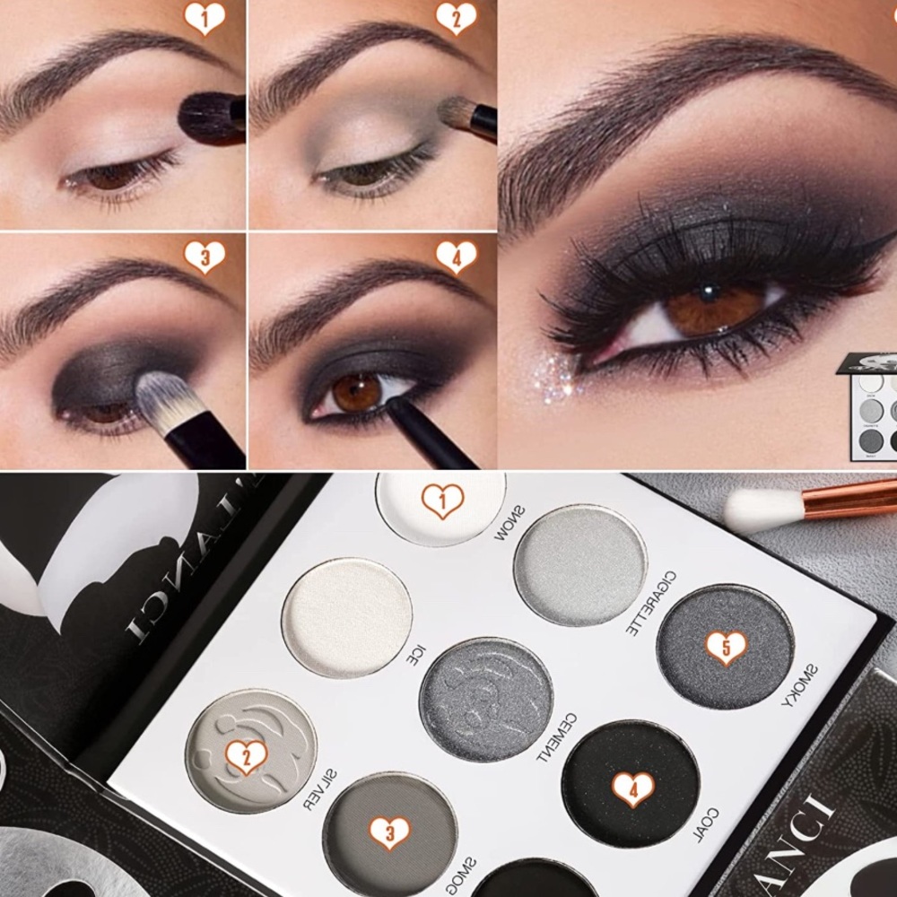 NEW 9 Color Smokey Eye shadow Palette NO OFFERS‼️goth makeup punk - Picture 3 of 5